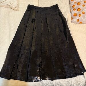 Michael Kors Black Sequin Skirt